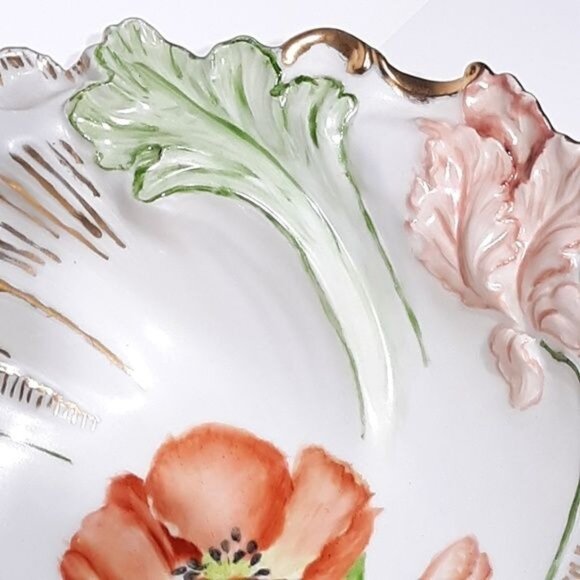 Tirschenreuth Hand painted Bowl German 70s - Picture 4 of 8